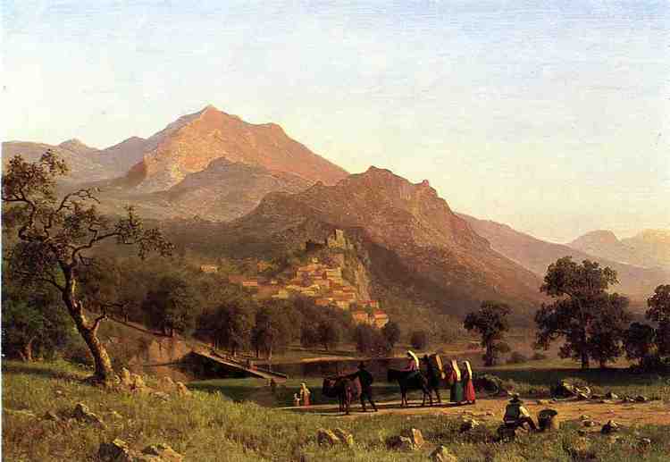 Albert Bierstadt Oil Painting Rocca de Secca - Click Image to Close